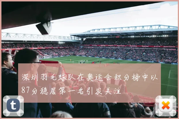 深圳羽毛球队在奥运会积分榜中以87分稳居第一名引发关注